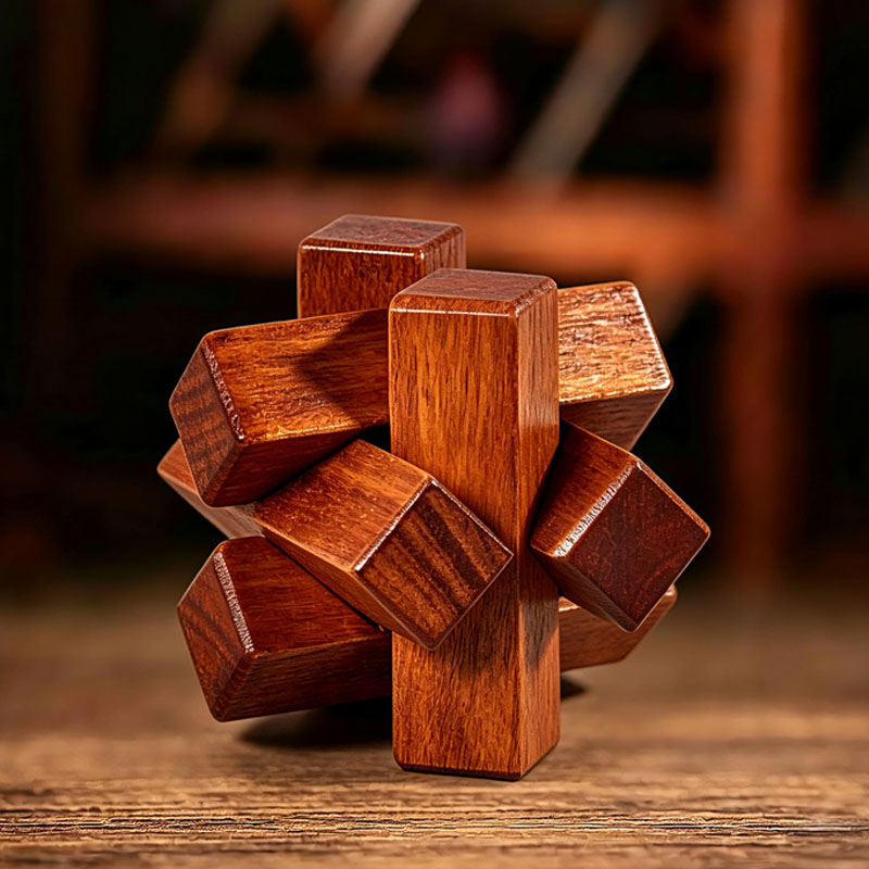 Wooden Puzzle Kids - 나무 매듭 퍼즐 IQ 논리 훈련