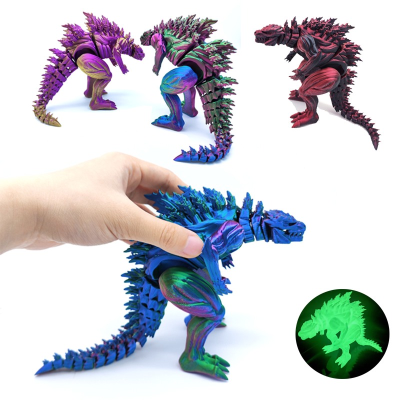 Kids Toys Dinosaur - 3D 프린팅 근육질 공룡 액션 피규어