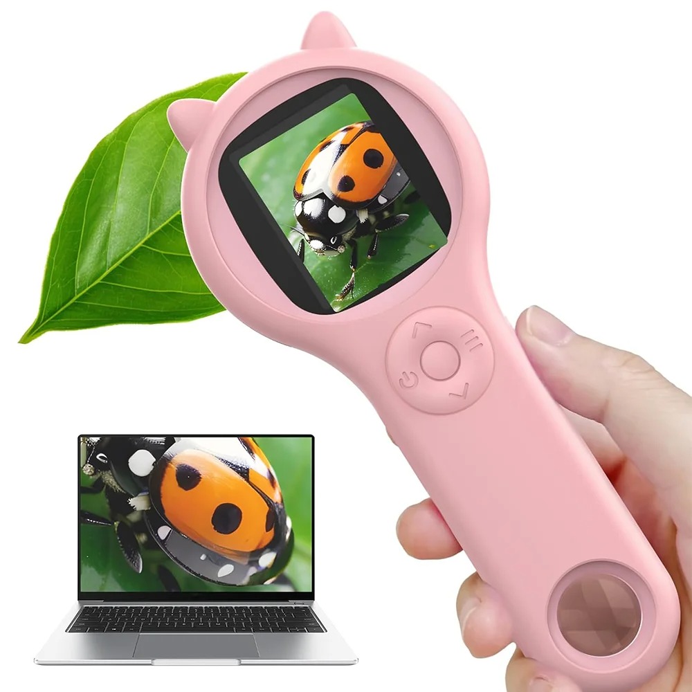 Microscope Kids Science - 어린이 현미경 휴대용 핸드헬드 확대 디지털