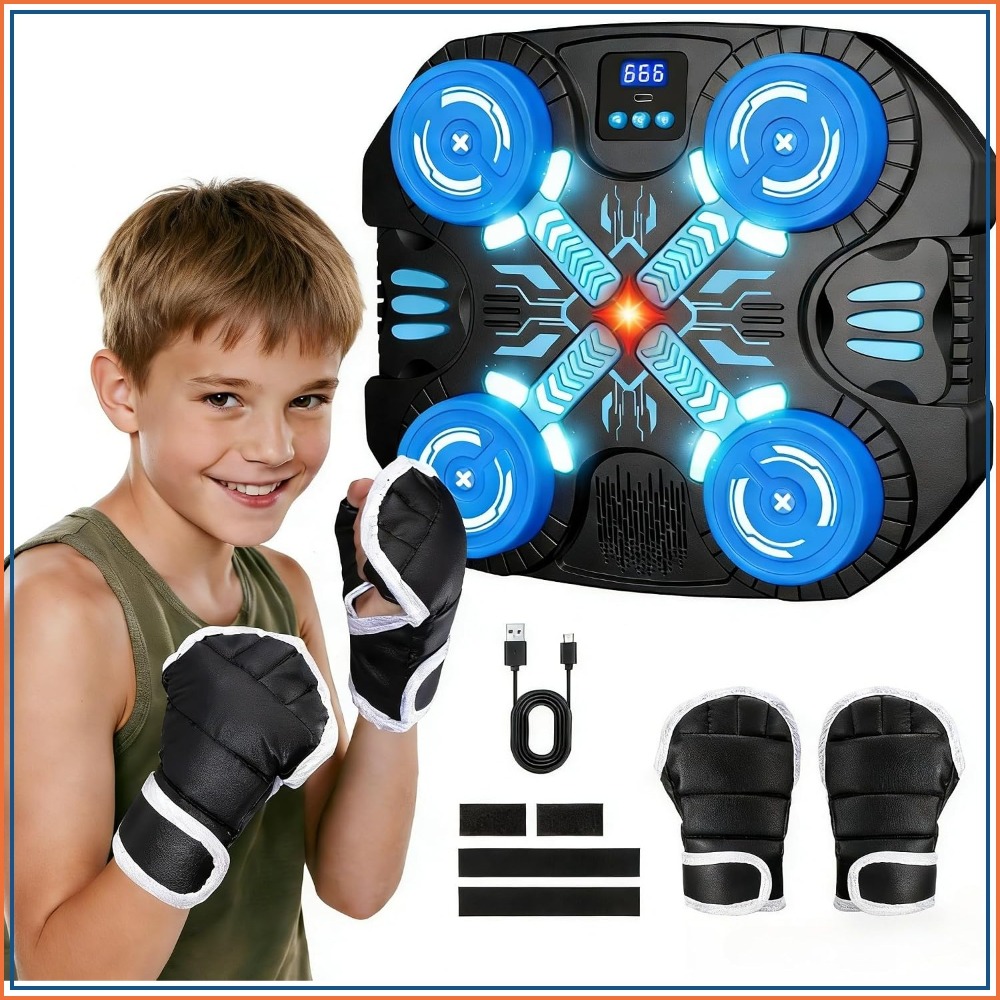 Kids Toys And Games - 4-10세 어린이용 뮤직 복싱 머신, 3가지
