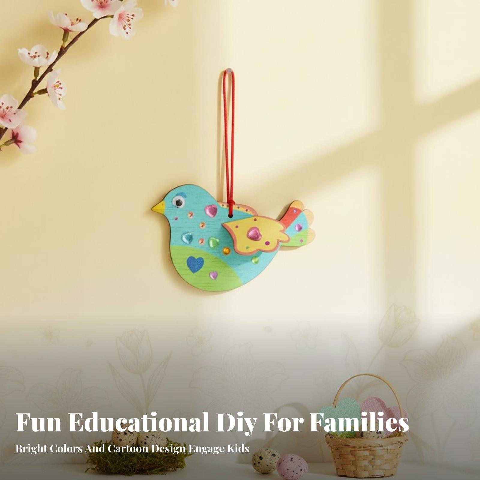 어린이용 DIY 나무 새 장식품 제작 키트 3D 퍼즐  - Wooden Puzzle Kids 리뷰 및 가격