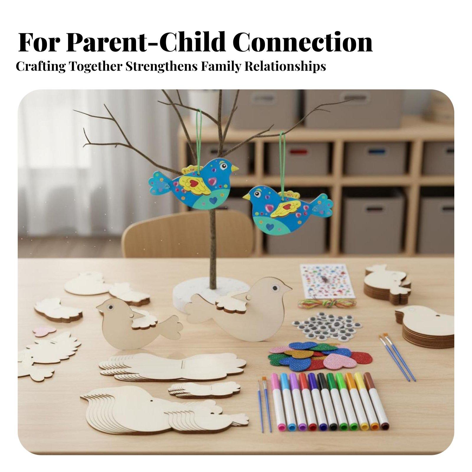 어린이용 DIY 나무 새 장식품 제작 키트 3D 퍼즐  - Wooden Puzzle Kids 리뷰 및 가격