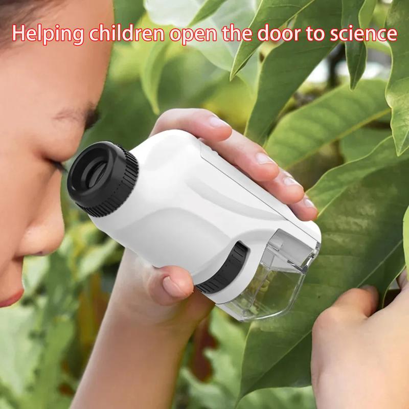 현미경 60-120x 실험실 휴대용 현미경 LED 조명 - Microscope Kids Science 리뷰 및 가격