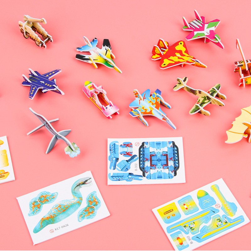 10pcs 크리 에이 티브 귀여운 종이 비행기 퍼즐 3 - Kids Toys Dinosaur 리뷰 및 가격