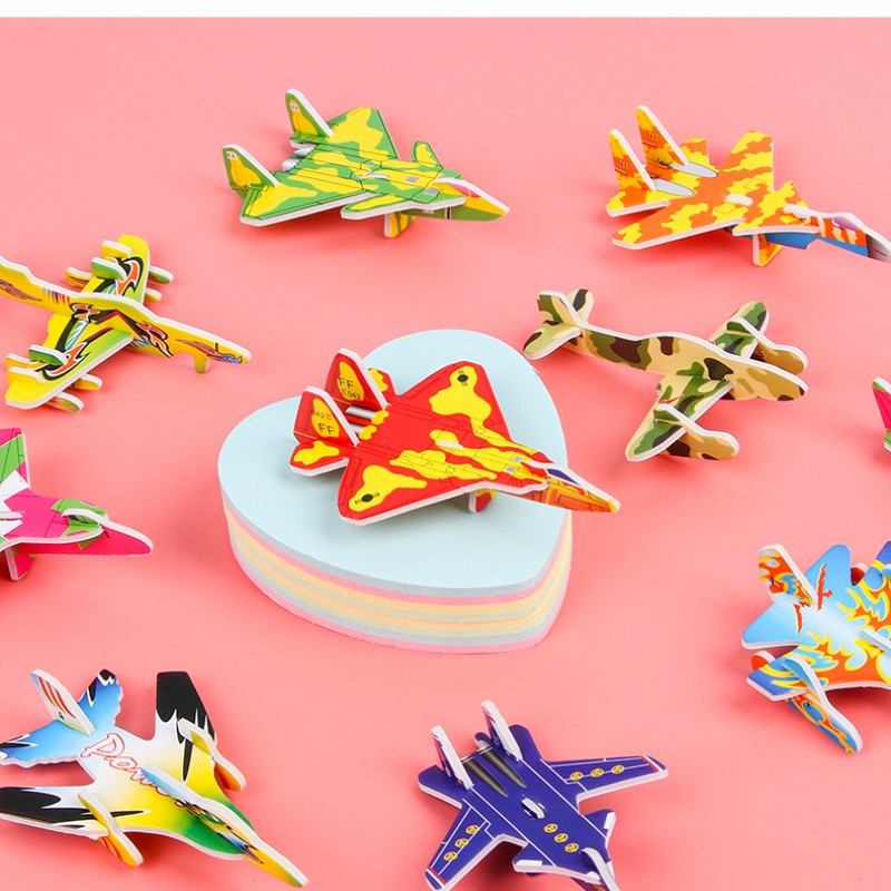 10pcs 크리 에이 티브 귀여운 종이 비행기 퍼즐 3 - Kids Toys Dinosaur 리뷰 및 가격