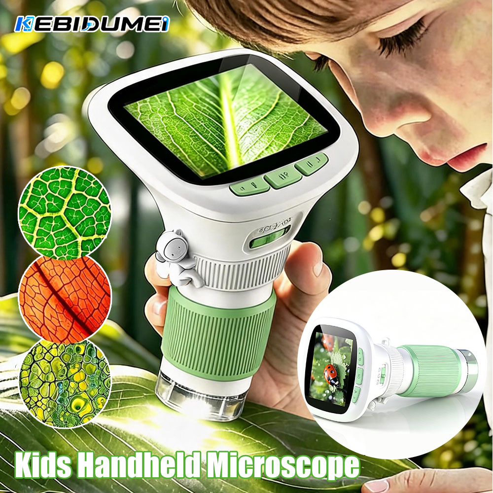 KEBIDUMEI 어린이용 휴대용 현미경, 회전식 초점 - Microscope Kids Science 리뷰 및 가격