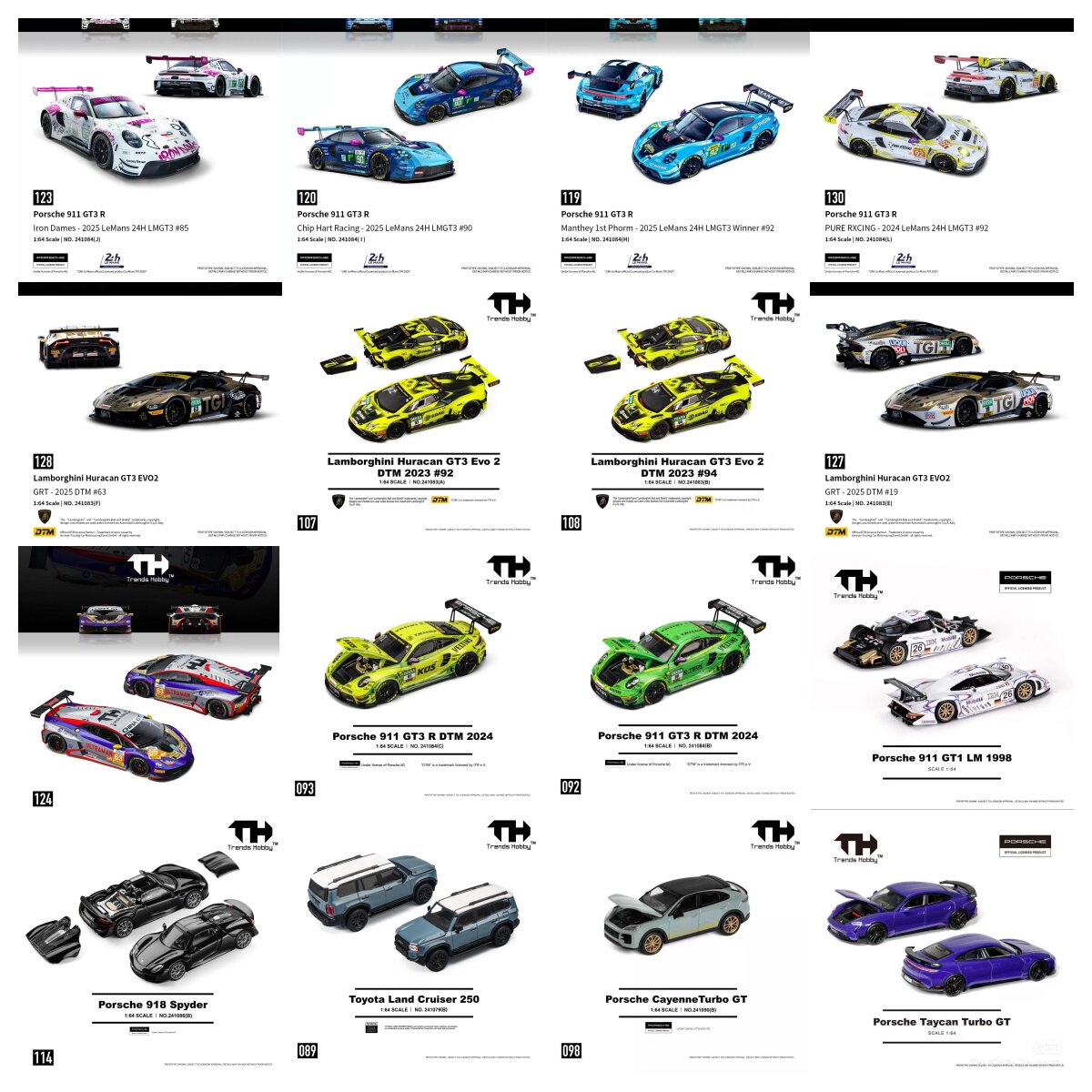 TH 1/64 포르쉐 911 GT3 R 르망 24시간  - Kids Toys Boys 리뷰 및 가격