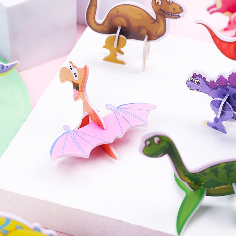 40개 종이 공룡 3D 퍼즐 DIY 귀여운 만화 공룡  - Kids Toys Dinosaur 리뷰 및 가격