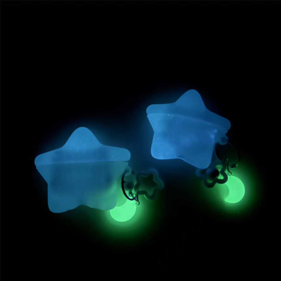 어두운 곳에서 빛나는 별 실리콘 이어폰 케이스 발광 펜 - Glow In Dark Stars 리뷰 및 가격