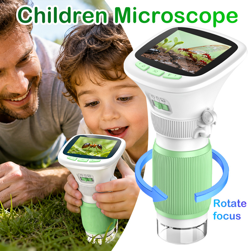 어린이 휴대용 디지털 현미경 1000배율 2.4인치 화 - Microscope Kids Science 리뷰 및 가격